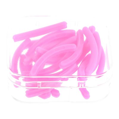MOTHNUR 24pcs Silicone Eyelash Curler Refill Pads Soft Replacement Inserts for Small Eye Curlers with Storage Box, High Elasticity Makeup Tool Accessories for Women