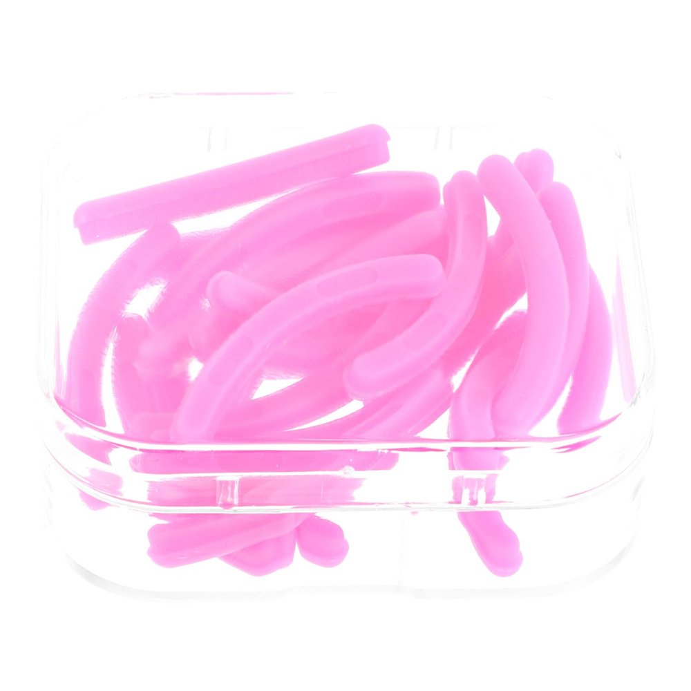MOTHNUR 24pcs Silicone Eyelash Curler Refill Pads Soft Replacement Inserts for Small Eye Curlers with Storage Box, High Elasticity Makeup Tool Accessories for Women