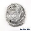hezhuhe2258 Forehead Hairpiece Full PU Men's Toupee Wave Man Wig Replacement System Grey Male Hairpiece 8x10 Inch view 3