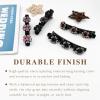 Sparkling Rhinestone Braided Hair Clips for Women Crystal Stone Duckbill Hairpins Set, 4-Piece Fashion Hair Accessories (Molan+Deep Purple+Champagne+Colorful) view 4
