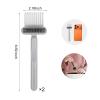 2Pcs Hair Brush Cleaning Tool,2-in-1 Comb Cleaner Remover Tool for Removing Hair Dust (Grey) view 2