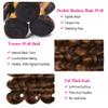 300g 30 32 34 Inch Ombre Body Wave Bundles Human Hair Brown Bundle Peruvian Virgin Hair Two Tone Color #1B Mixed With Color #30 Hair Extensions view 3