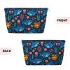 ZLKYSBU Cute Shark Makeup Bag,Sharks Ocean Cosmetic Bag for Women Travel Toiletry Makeup Zipper Pouch view 2