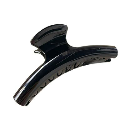 Autumn French acrylic grab clip temperament versatile hairpin headdress (Glossy - Black)