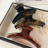 Autumn French acrylic grab clip temperament versatile hairpin headdress (Glossy - Black) view 2