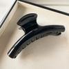 Autumn French acrylic grab clip temperament versatile hairpin headdress (Glossy - Black) view 3