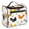 KOBLEN Cute Farm Chicken Hen Travel Toiletry Bag Water-Resistant Makeup Cosmetic Bag with Hanging Hook Large Capacity Makeup Organizer for Women Travel Essentials view 1