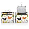 KOBLEN Cute Farm Chicken Hen Travel Toiletry Bag Water-Resistant Makeup Cosmetic Bag with Hanging Hook Large Capacity Makeup Organizer for Women Travel Essentials view 4