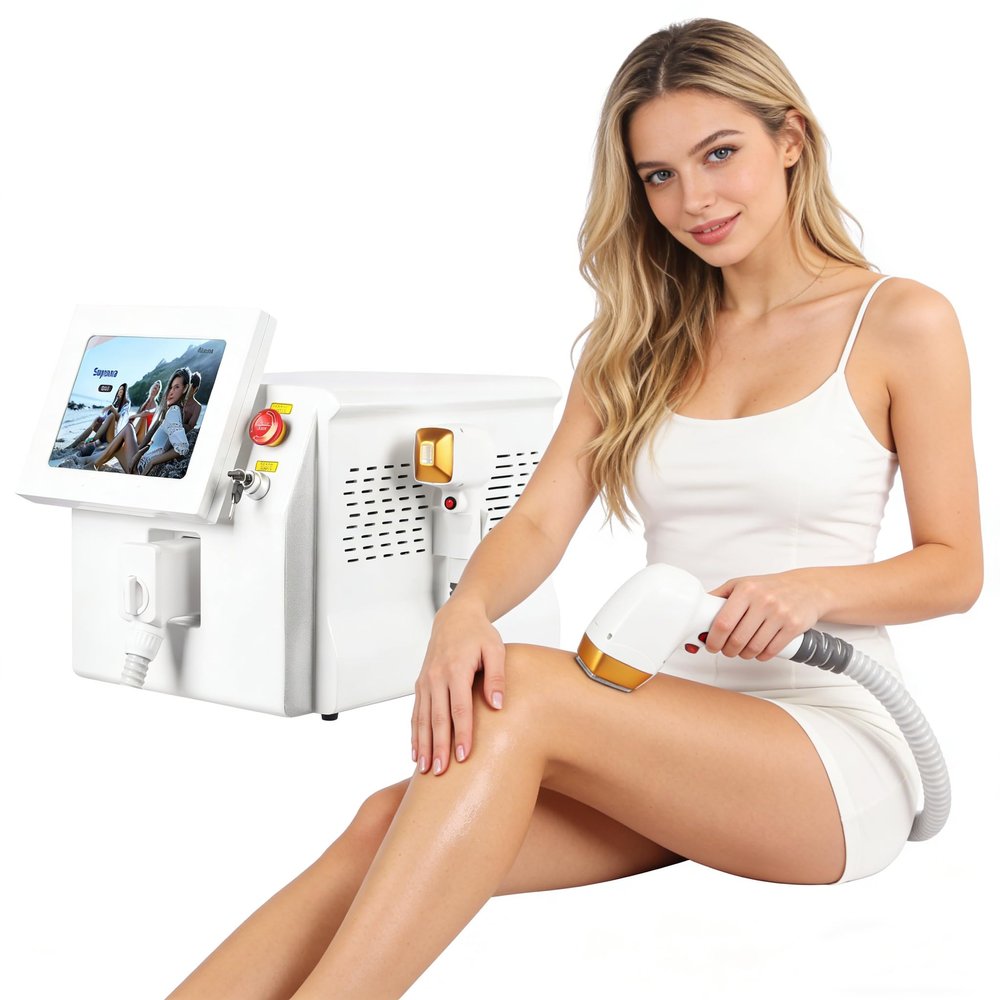 Professional 808nm Hair removal Machine For Whole Body Hair Reduction, Personal Home and Commercial Use, White