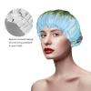 Ocean island Shower Cap for Women Reusable Bath Cap Upgrade Double Layers Bathing Hat Waterproof Elastic Bath Hair Caps for Women Ladies Spa Salon Hair Bath Hat view 2