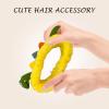 Gliswaieuznd Animal Spa Headband Face Wash Headband Cute Make Up Elastic Hairband Fuzzy Frog Head Band Creative Hair Accessories for Women (Yellow Dinosaur, One Size) view 4