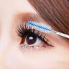 Beavorty 4pcs Keychain Empty Mascara Tubes Eyelash Brushes with Rhinestones 10cm Blue and Rose Red Makeup Practice Tools for Women Eye Lash Application view 3