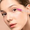 Beavorty 4pcs Keychain Empty Mascara Tubes Eyelash Brushes with Rhinestones 10cm Blue and Rose Red Makeup Practice Tools for Women Eye Lash Application view 4