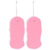 SOIMISS Bathing Sponges 2pcs, Soft PVA Body Cleaning Shower Sponges for Bathing, Gentle Exfoliating Cleansing Supplies for Newborns, Pink view 1
