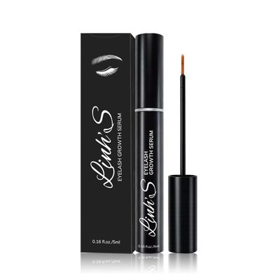 LINHS Eyelash Growth Serum Lash Enhancing Serum for Longer, Fuller Looking Lashes, Biotin & Peptides, For Thin & Short Lashes, Oil-Free, Vegan, Cruelty-Free, 5ml