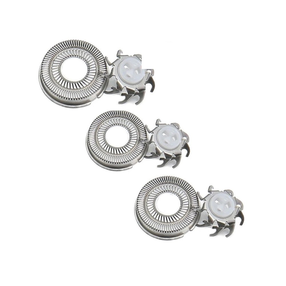 Compatible For ZOZENElectric Shaver Head Replacement 3 Blades 3 Nets Spare Blades Beard Trimmer Dry Wet Shaving Machine
