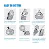 Compatible For ZOZENElectric Shaver Head Replacement 3 Blades 3 Nets Spare Blades Beard Trimmer Dry Wet Shaving Machine view 4