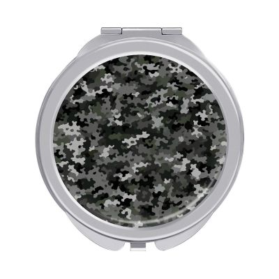 FekiLoot Digital Camo Compact Mirror Mini Portable Travel Makeup Mirrors Metal Ultra Slim Pocket Mirror Folding Handheld Small Mirrors for Purse Handbag Daily Use Or Gift