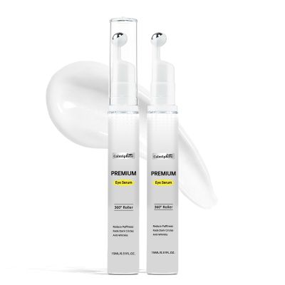 CalmSphere Premium Eye Serum with 360 Roller, Reduce Puffiness, Fade Dark Circles, Anti-Wrinkle, 15ML/0.51FL.OZ