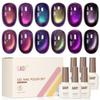 GAOY Aurora Purple Cat Eye Gel Polish, 6 Iridescent Colors, Purple Nebula view 1