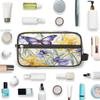 VQUVQV Makeup Bag Purple Yellow Iris Flower Butterfly Travel Toiletry Bag, Portable Make Up Organizer Cosmetic Case with Handle for Travel Accessories view 4