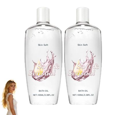 Skin Bath Oil So Soft, Soothing Repair Shower Oil for Dry Skin, Deep Moisturizing Body Oils for Women(3.38Fl oz/Pcs) 2Pcs