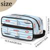 VQUVQV Makeup Bag Travel Toiletry Bag, Nautical Sailboats Portable Make Up Organizer Cosmetic Case with Handle for Travel Accessories view 2