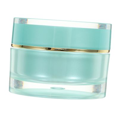BEBEMOKO Refillable Acrylic Cream Jar with Lid 30g Small Empty Travel Container for Facial Eye Cream Portable Cosmetic Storage Bottle
