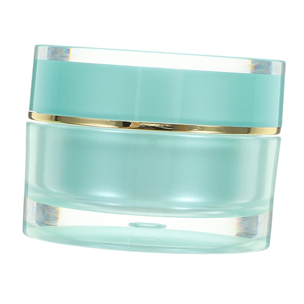 BEBEMOKO Refillable Acrylic Cream Jar with Lid 30g Small Empty Travel Container for Facial Eye Cream Portable Cosmetic Storage Bottle
