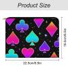 Meaudiwes Women's Toiletry Bag, Travel Cosmetic Bag, Large Makeup Case, Trippy Neon Magic Playing Card Personality Fashion Zipper Cosmetic Case view 2