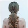Beads Hair Combs Stretchy Double Comb Hair Clips Elastic Hairpins Accessories view 3