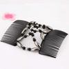 Beads Hair Combs Stretchy Double Comb Hair Clips Elastic Hairpins Accessories view 4