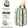 VQUVQV Makeup Bag Leaves Spring Travel Toiletry Bag, Portable Make Up Organizer Cosmetic Case with Handle for Travel Accessories view 3