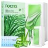 FOCTXI 100 PCS Wax Strips Hair Removal Kit (40 Facial & 60 Body) + 5 Calming Wipes - At Home Waxing Kit for Face, Eyebrow, Bikini & Legs, Sensitive Skin Friendly for Men & Women view 1