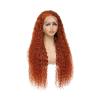 VHDY85KA Curly Human Hair Wigs 250 Density Ginger Deep Wave 13x6 HD Lace Frontal Pre Plucked(28inches) view 1