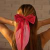 SOIMISS 2pcs Large Hair Bows Ribbon Barrettes for Women and Teen Red and Green Hair Clips for Ponytail Styling view 4