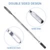 KAZIPOP Stainless Steel Makeup Spatula Mixer Artist Tool for Salon Color Cream Mixing Pigment Blending Spatula Tool for Nail Art Eye Shadow Eyelash Makeup Foundation Spatulas (2) view 2