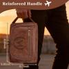Aganmi Personalized PU Leather Travel Toiletry Bag for Men Engraved Initial view 2