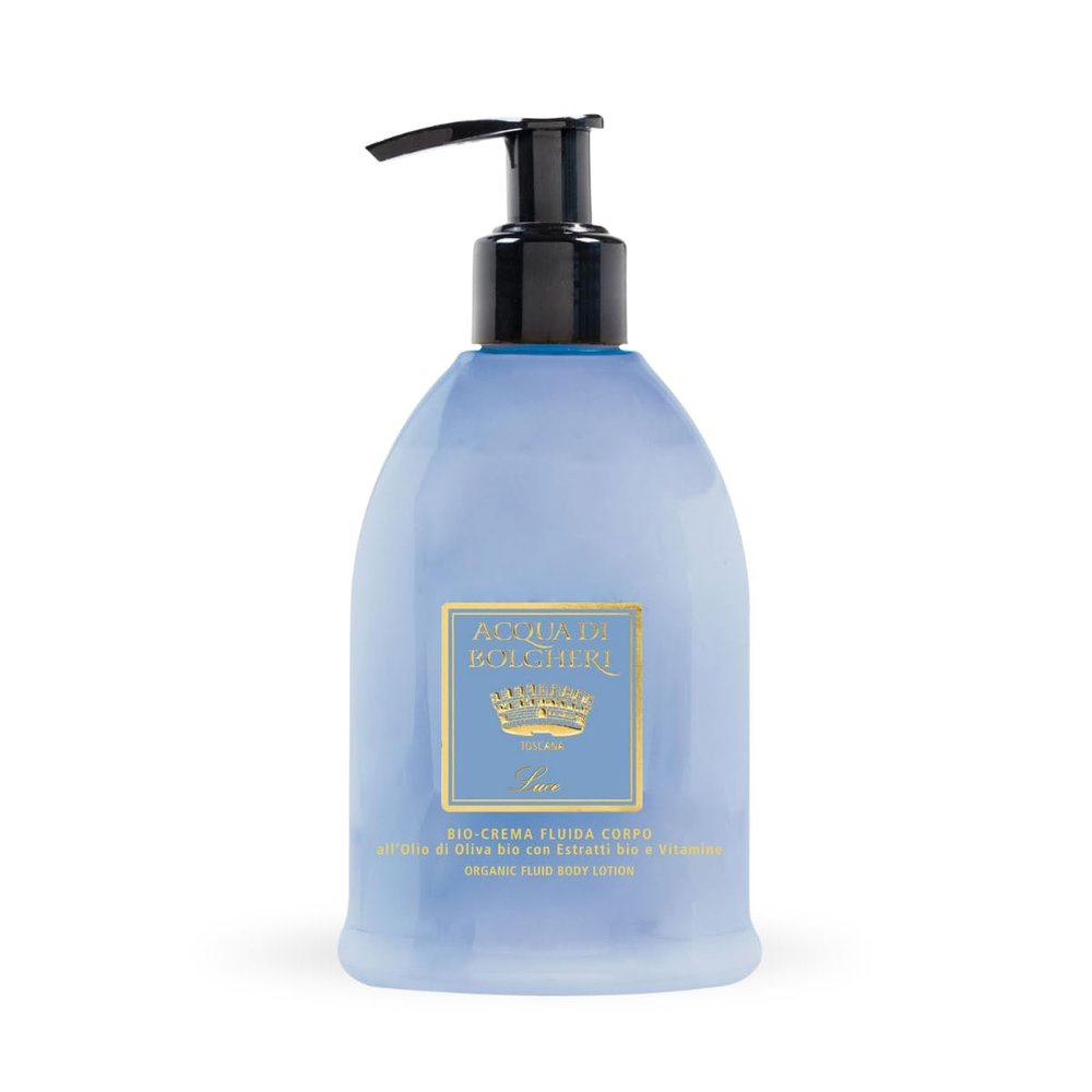 Acqua di Bolgheri Bio Fluid Body Cream LUCE Moisturizing Natural Formula Vegan 300ml
