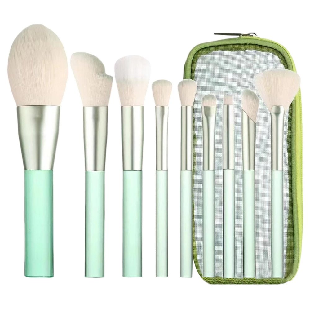 Makeup Brushes Set, 9 Pcs Synthetic Powder Foundation Eyeshadow,Eye Shadow,Blush,Concealers Makeup Brush Set with Case,Premium Blending Professional Face Makeup Brushes Set for Women