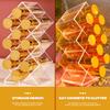 Ipetboom 3pcs Lipstick Organizer Holder with 10-slot Fish Shape Design, Lip Gloss Tower Cosmetic Display Case for Vanity Bathroom Countertop Makeup Storage view 4