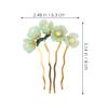 SEWACC 3pcs Chinese Flower Hair Pins with Tassel Vintage Hanfu Hair Chopsticks for Women for Weddings and Traditional Parties view 2