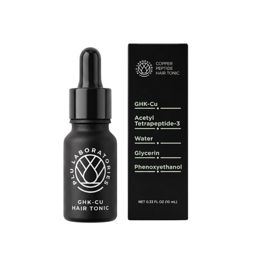 PLU Laboratories GHK-Cu Copper Peptide Hair Tonic, Scalp Serum