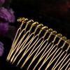 20 Teeth Bridal Hair Clip Metal Blanks Wedding Veil Side Comb Hair Accessories for Girl Female view 4