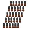 HOMSFOU 30pcs Oval Black Handle Makeup Brushes Set with Premium Horsehair Blush and Foundation Brushes for Travel and Professional Cosmetic Application view 1