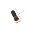 HOMSFOU 30pcs Oval Black Handle Makeup Brushes Set with Premium Horsehair Blush and Foundation Brushes for Travel and Professional Cosmetic Application view 2