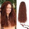Vynoro GoGo Curl Pure Protein Fiber Close to Human Hair Pre Looped 18 Inch Curly Crochet Hair Pre Twisted Boho Ocean Water Deep Wave Beach Curls Crochet Braids for Women (18inch, 8Packs, 350#) view 1