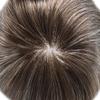 Hair Wonders Human Hair for Men's Lace Toupee Clear Poly Mens Toupee Human Hair Protesis Capilar para Hombre7X9-100% light to medium density#220 2# DARKEST BROWN+20% GREY view 4