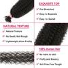 12 Inch Springy Afro Twist Human Braiding Hair 3 Packs Afro Kinkys Bulk Human Hair for Braiding (1B, 12 Inch 3 PACKS) view 4