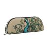 LPSRTWE Leather Pencil Case Peacock Pen Bag with Zipper Makeup Pouch Small Pencil Bag for Work & Office view 2